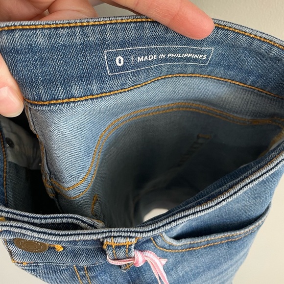 Vineyard Vines Indigo Raw Cuffed Shorts - Moonlight Blue - Size 0 - NWT - Picture 8 of 11